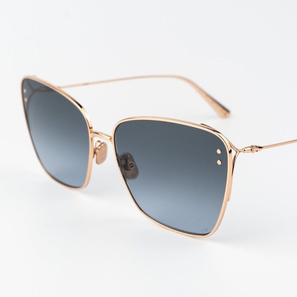 Dior Women Sunglasses Matte Rose Gold Gradient Blue Butterfly MISSDIOR B2U E0B2 - Picture 5 of 14